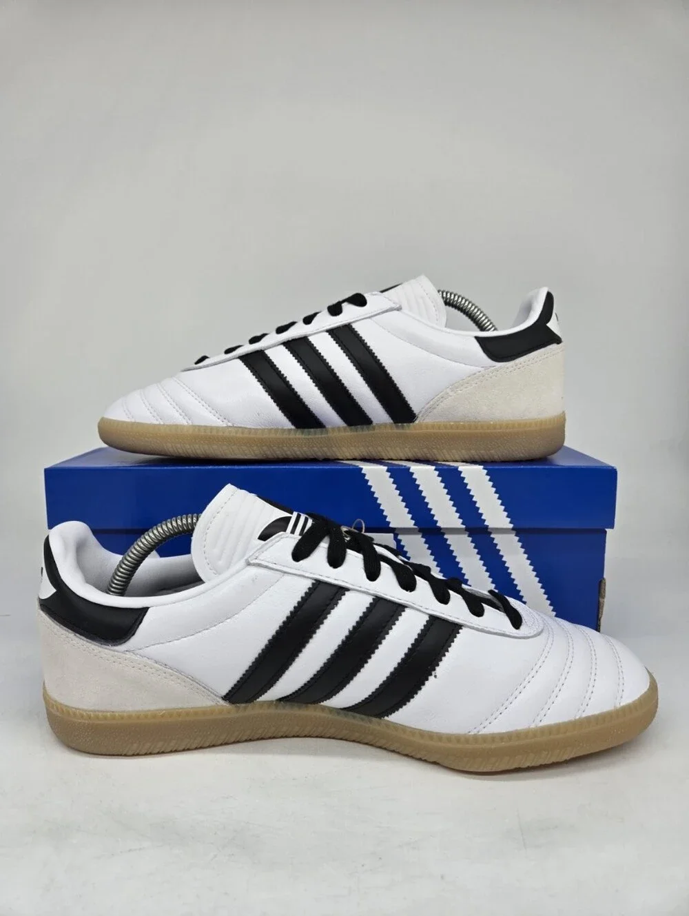 adidas Men's Samba JP JQ9055 Cloud White Black Gum Shoes Size 9